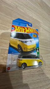 Hot Wheels Volkswagen ID Buzz Yellow Green Speed 10/10 - Image 3