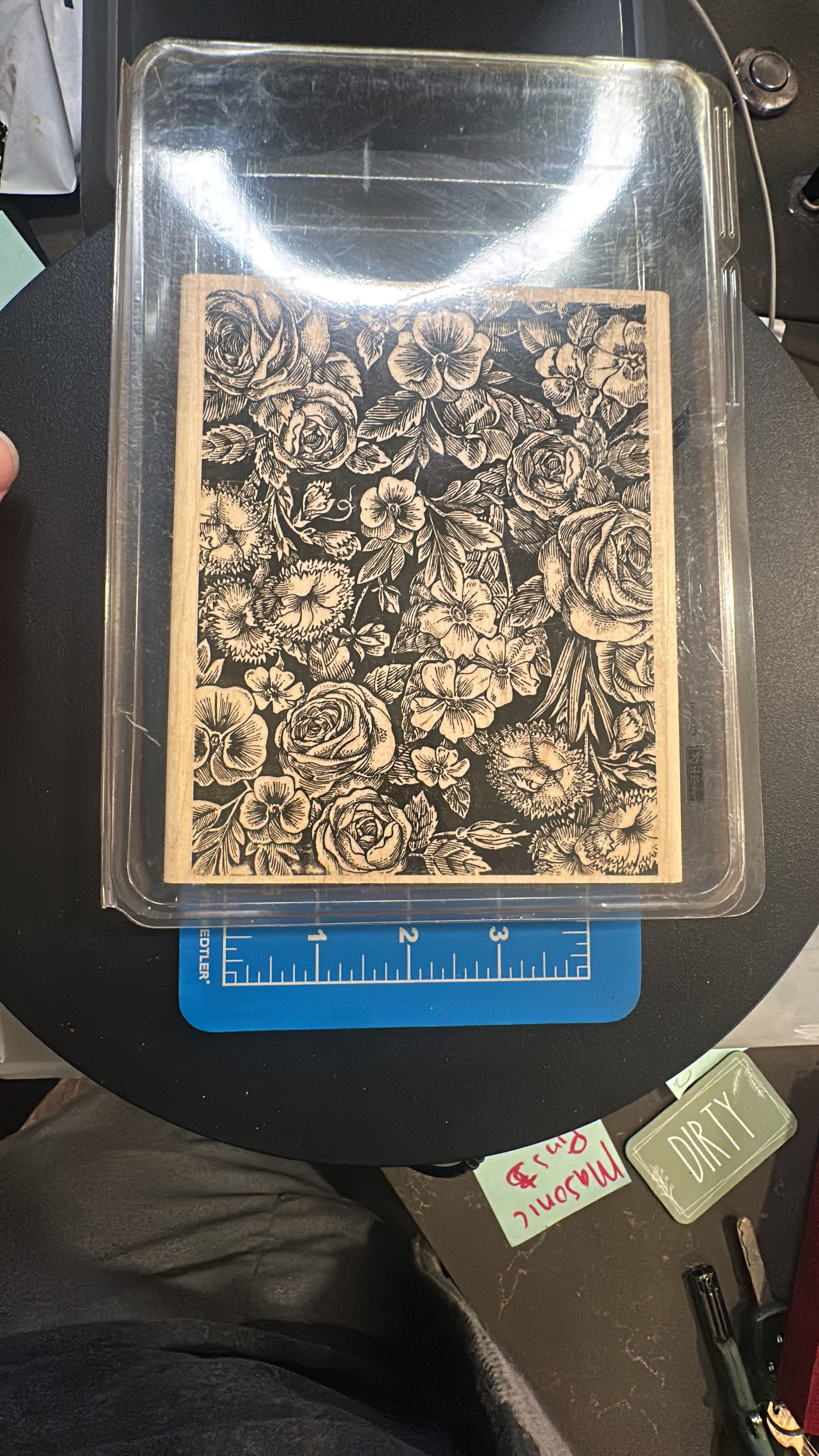 Stampin' Up! Fine Floral Wood Mount Stamp