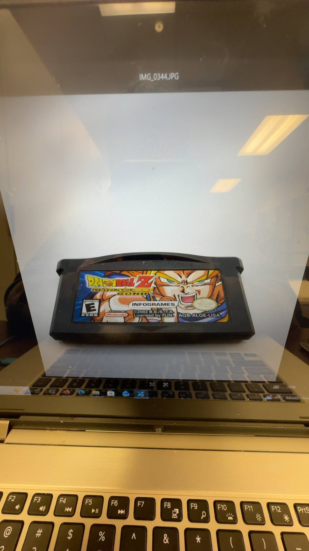 Dragon Ball Z: The Legacy of Goku Game Boy Advance Cartridge
