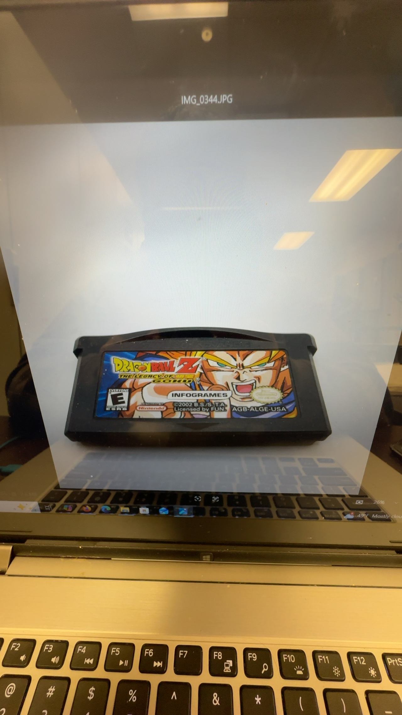 Dragon Ball Z: The Legacy of Goku Game Boy Advance Cartridge