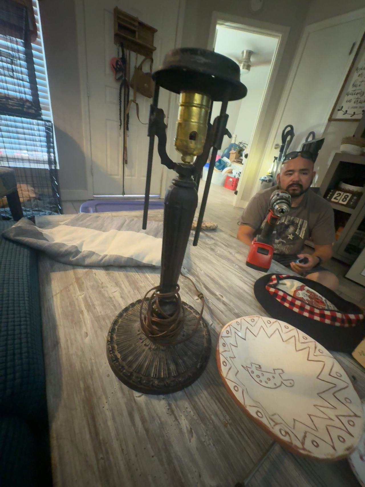Pittsburgh Leaded Glass Table Lamp