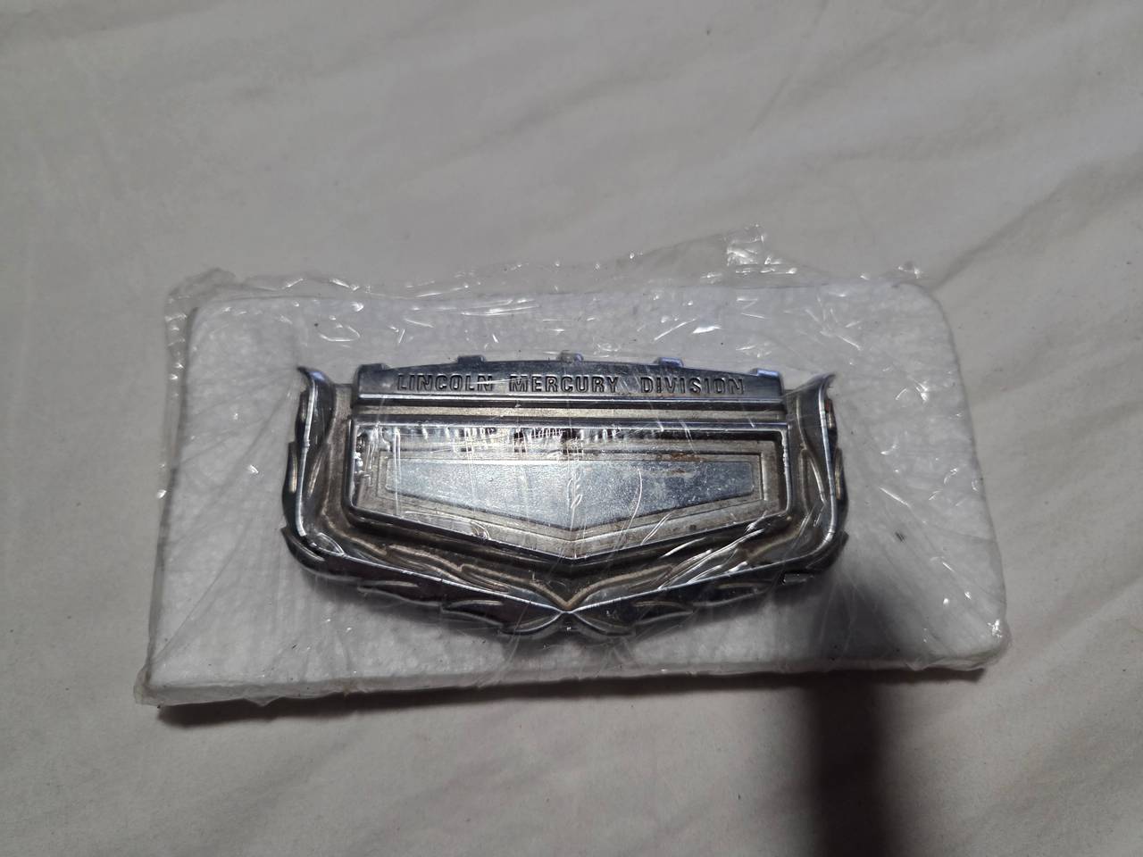 Vintage Lincoln Mercury Division Chrome Emblem