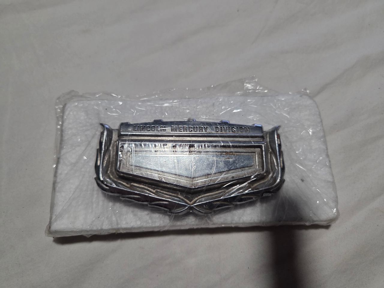 Vintage Lincoln Mercury Division Chrome Emblem