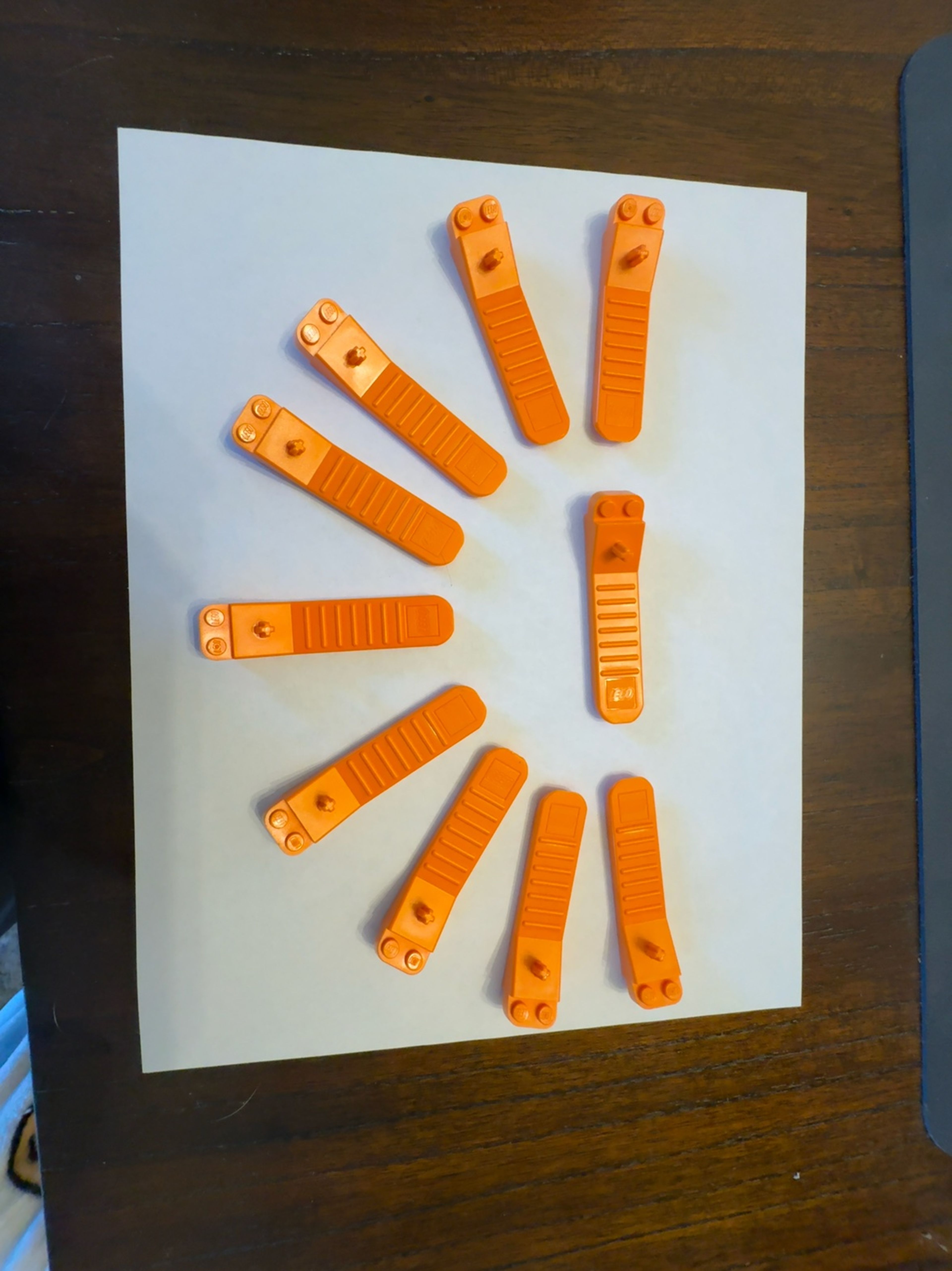 Lot of 10 LEGO Brick Separator Orange