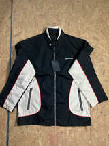 Crazyfire Men’s Vintage Racing Jacket Black Cream Red Size L NWT - Image 2