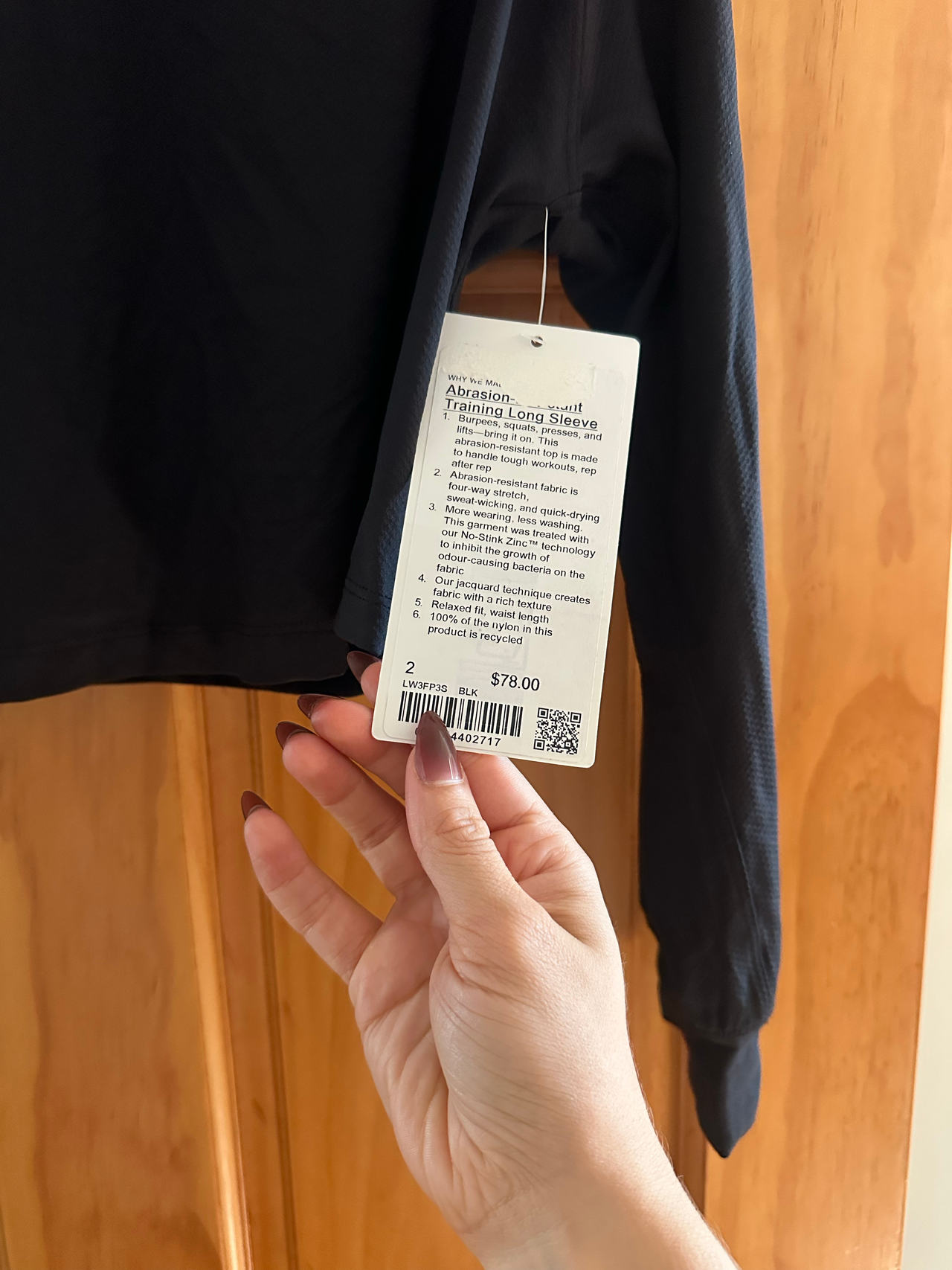 Abrasion-Resistant Training Long Sleeve