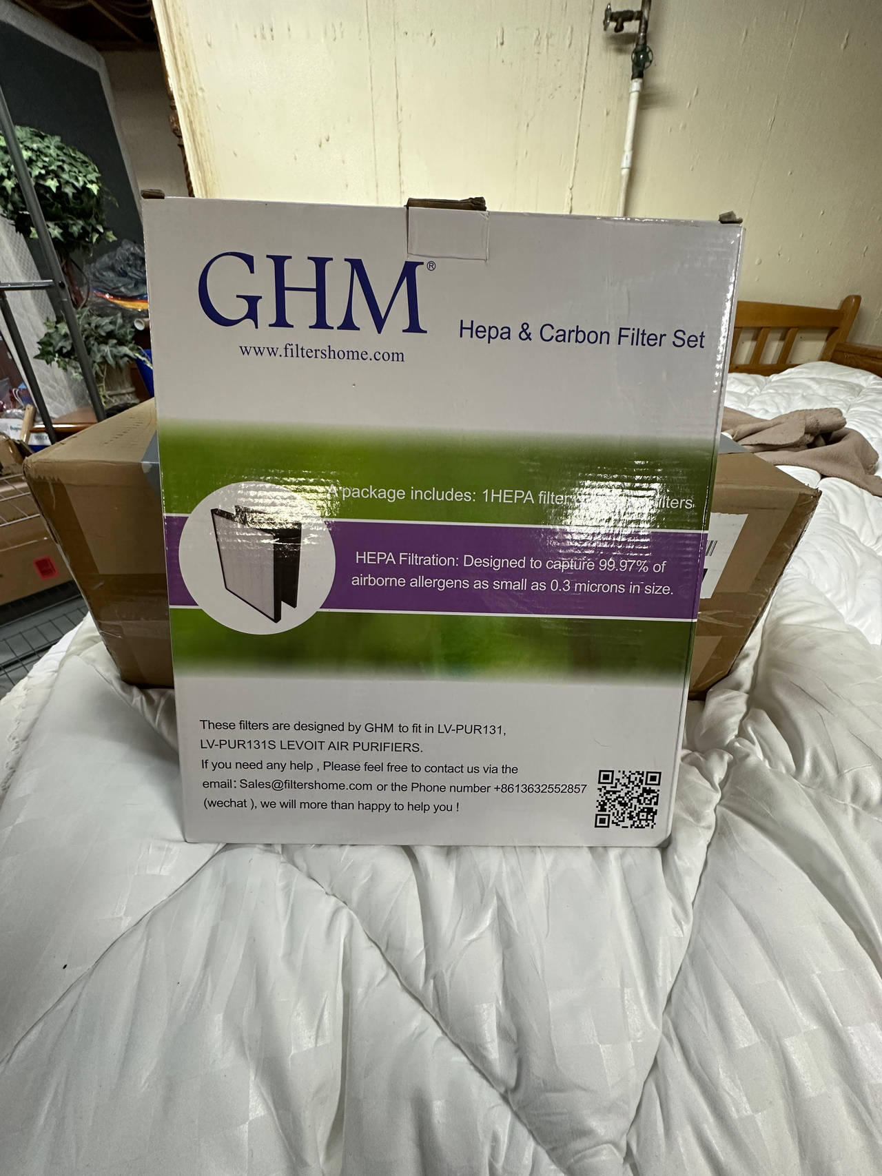 GHM Hepa & Carbon Filter Set for Levoit LV-PUR131