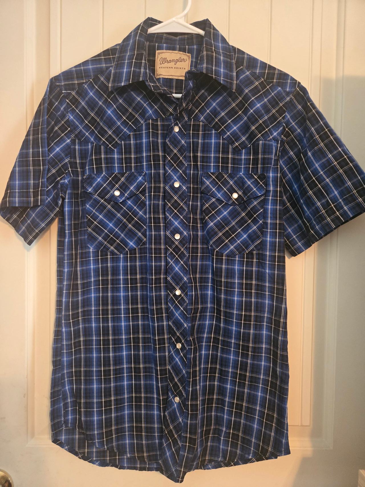 Wrangler Men's Short Sleeve Western Snap Shirt