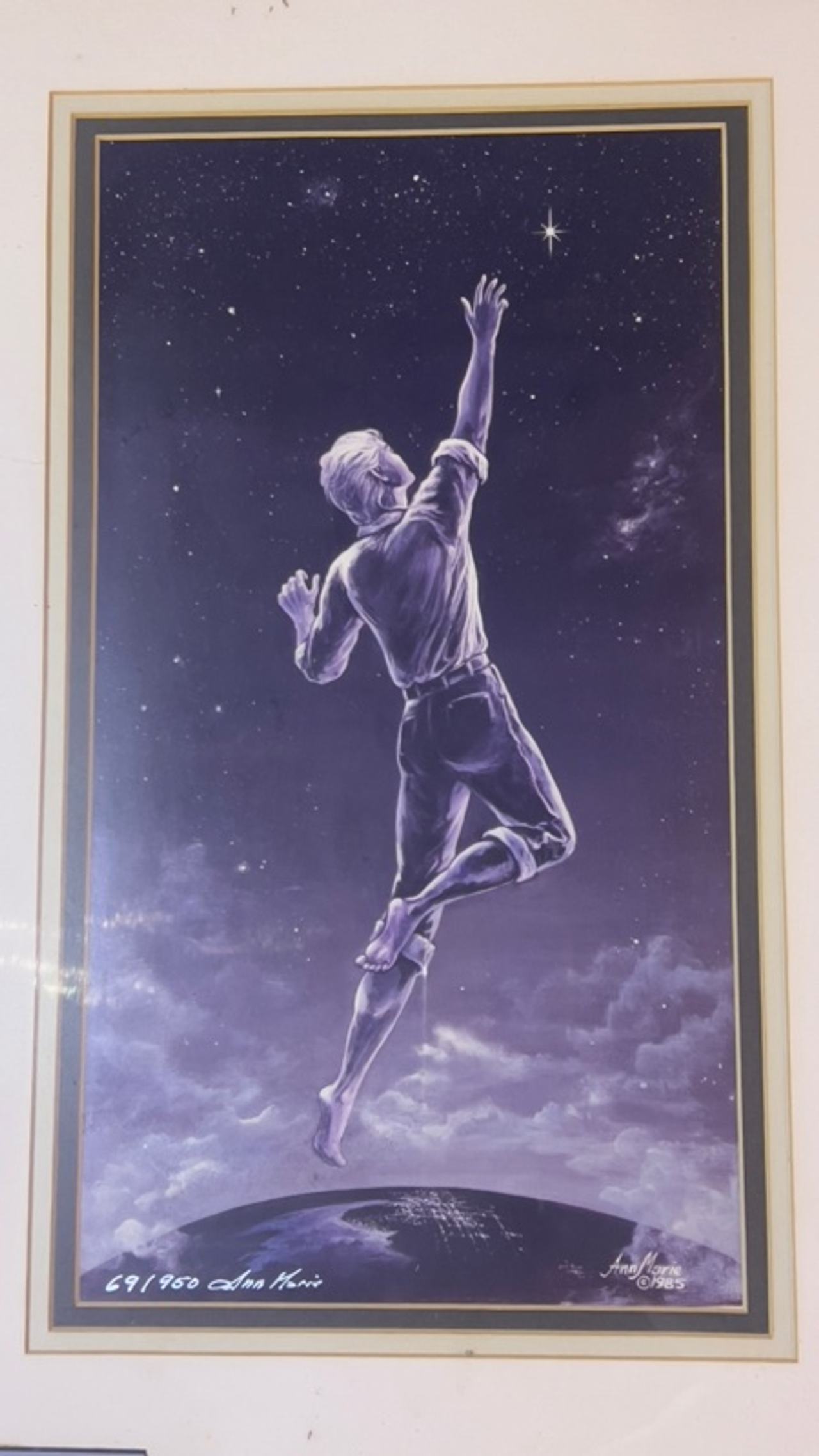 Ann Marie Eastburn 1985 Art Print 24" x 17" Framed