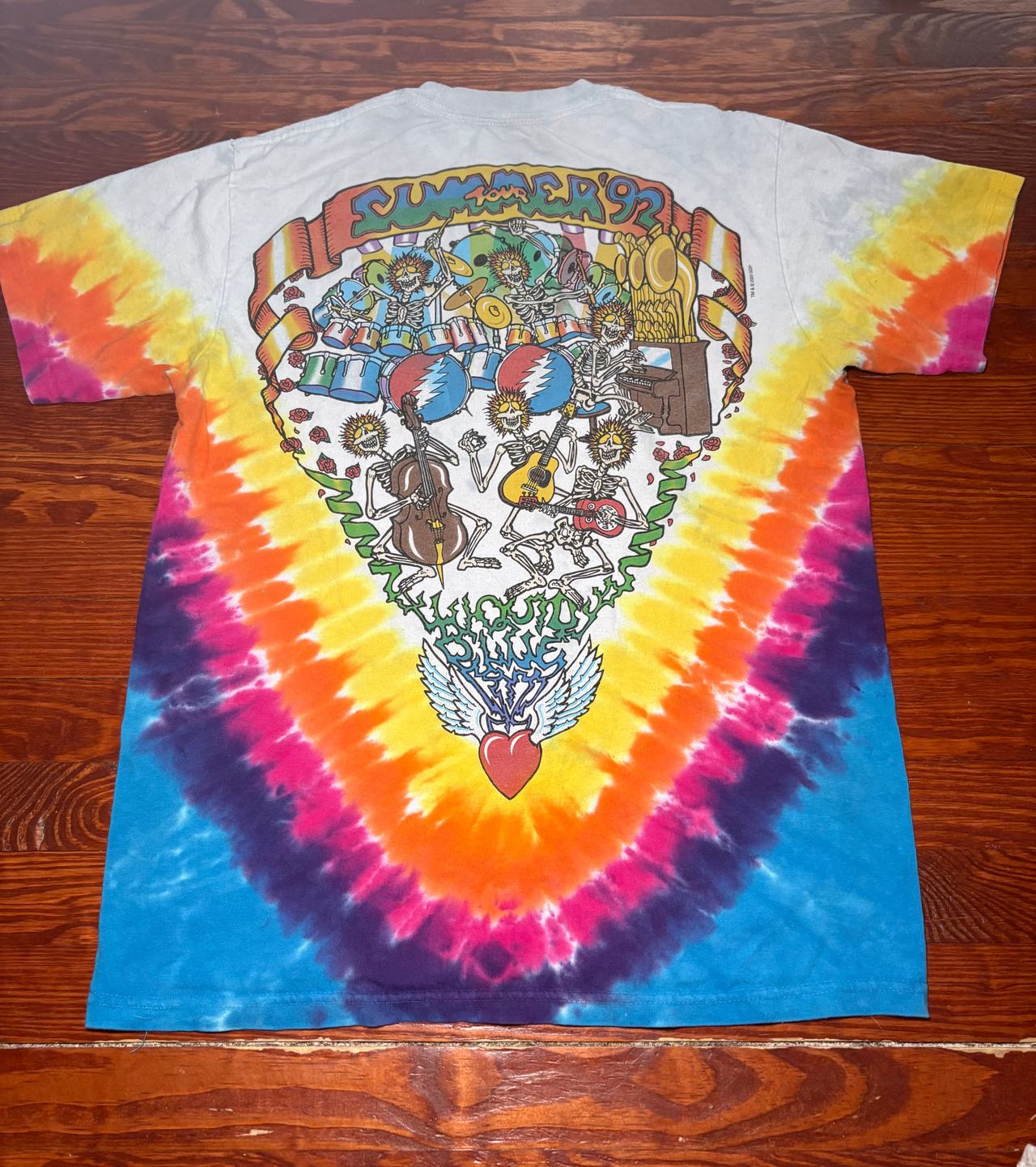 Liquid Blue Grateful Dead Summer Tour 1992 Tie Dye T-Shirt