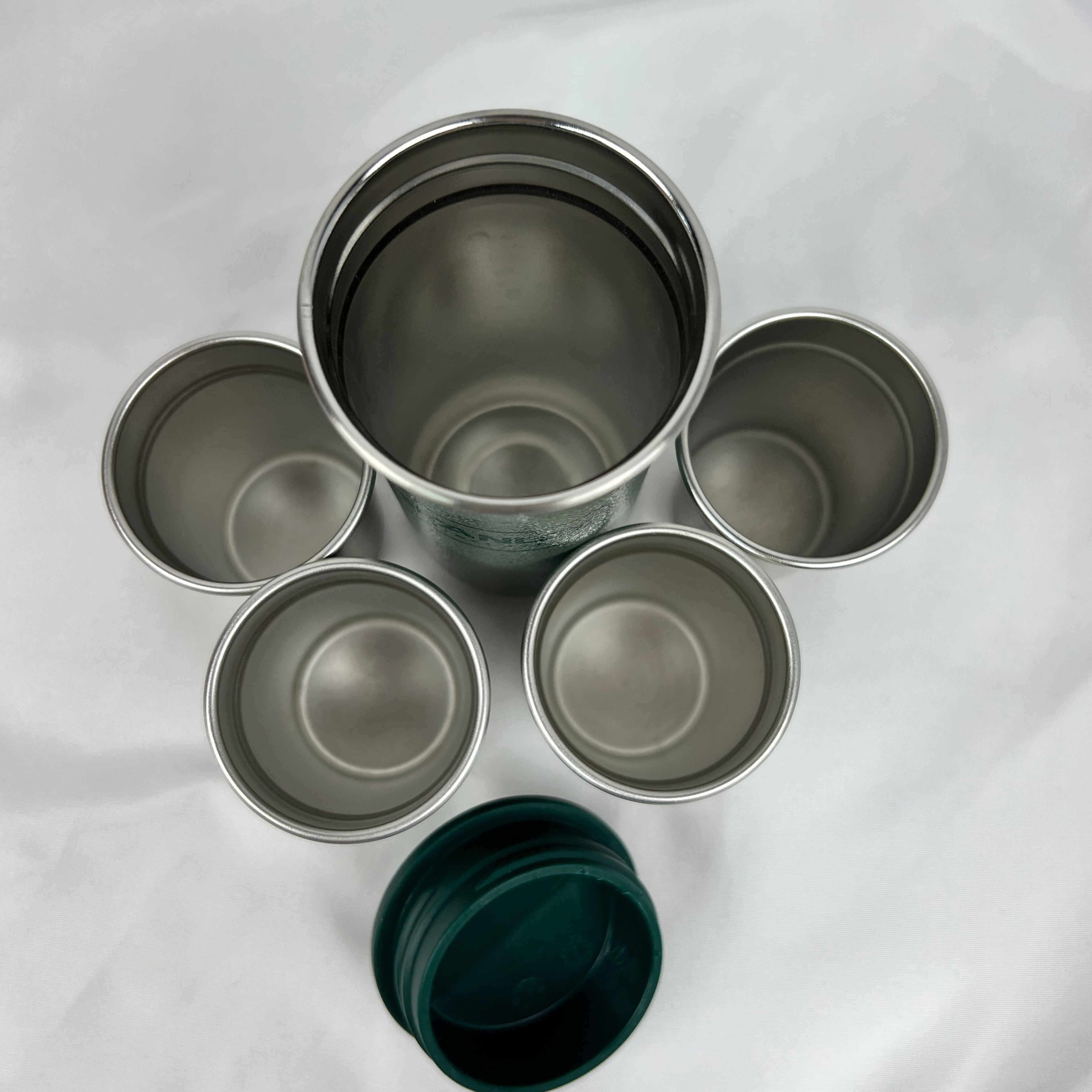 Stanley Shot Glasses Stainless Steel Packable Nested Set Hammerton Green - Image 4
