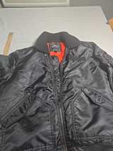 Southpole Sherpa Collar Bomber Jacket Mens medium black - Image 2