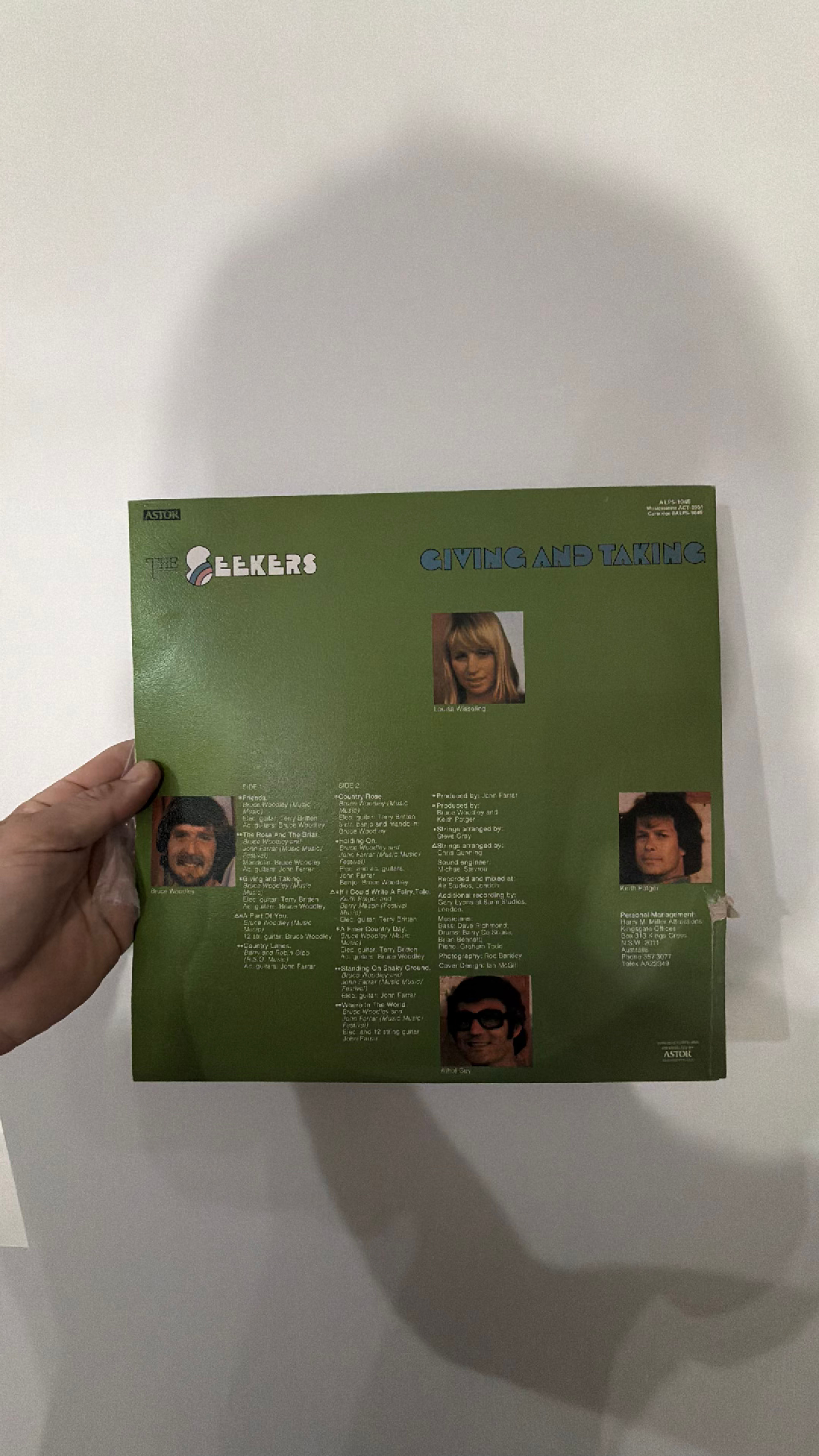 The Seekers Giving And Taking Vinyl LP - Image 4