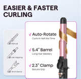 Wavytalk Rotating Curling Iron, Curl Cycle, 1In Automatic Curling Wand Rose Gold - Image 4