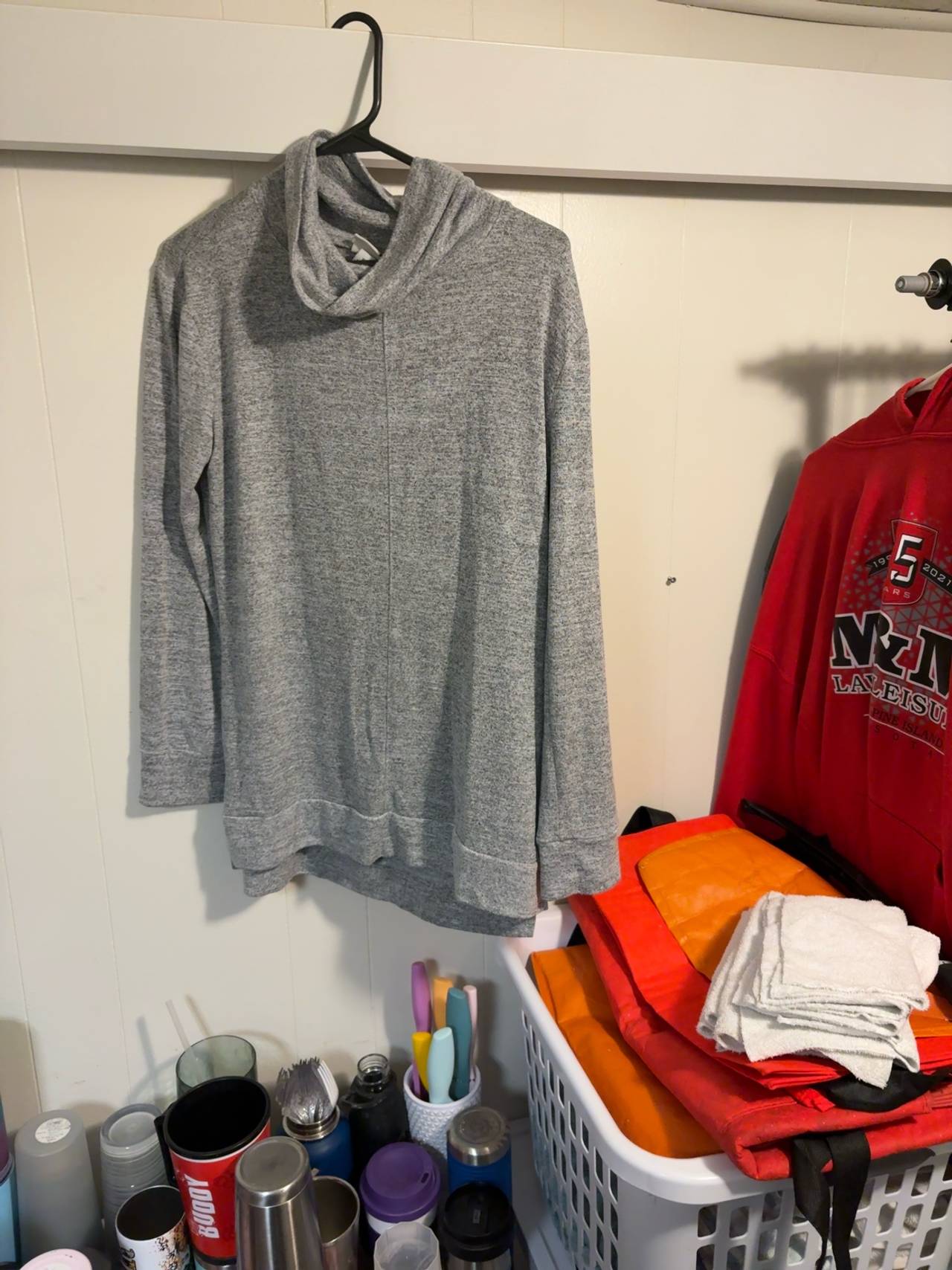 A New Day Grey Cowl Neck Sweater