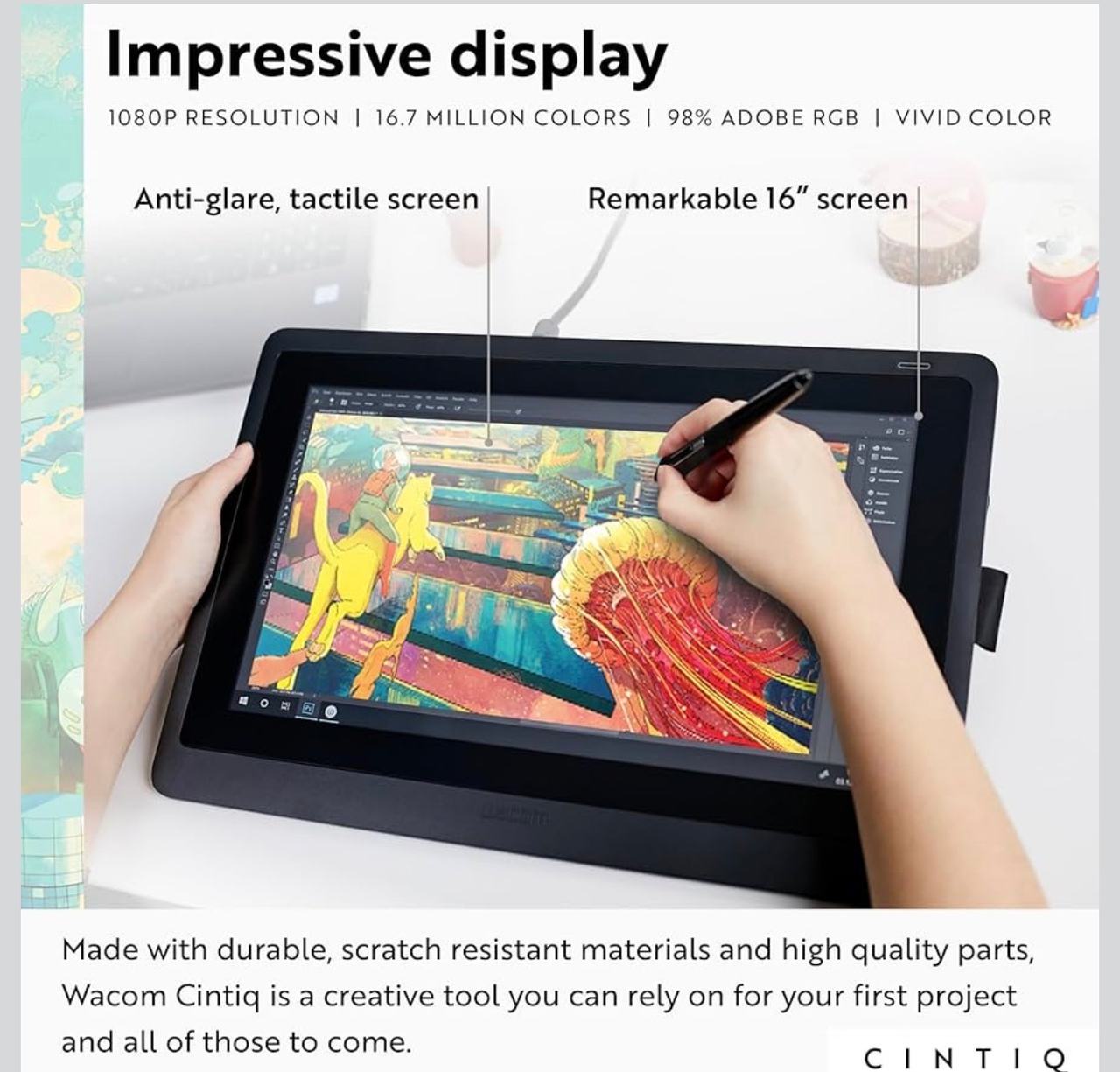 Wacom Cintiq 16 Drawing Tablet