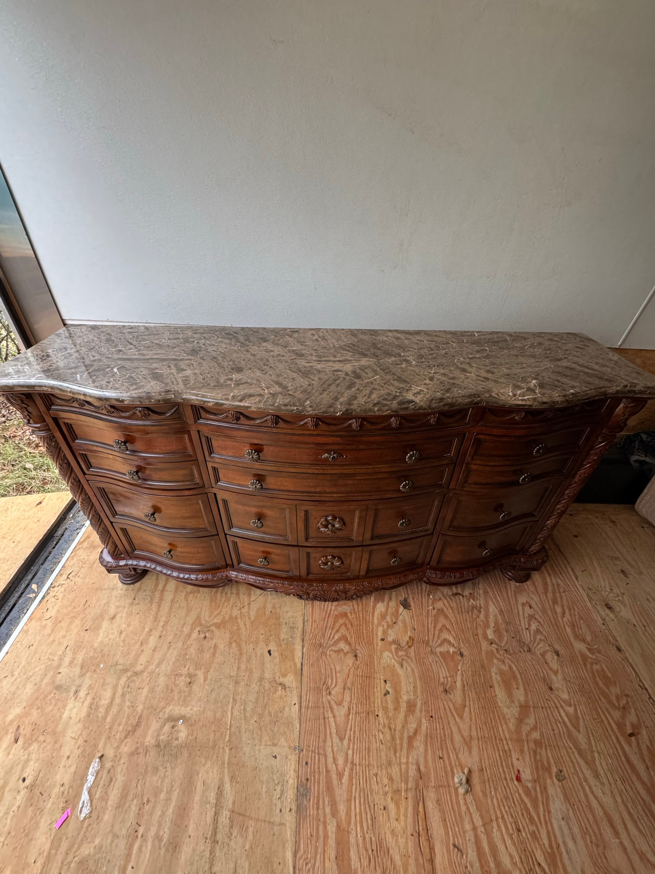 Ashley Furniture North Shore 9-Drawer Dresser with Marble Top