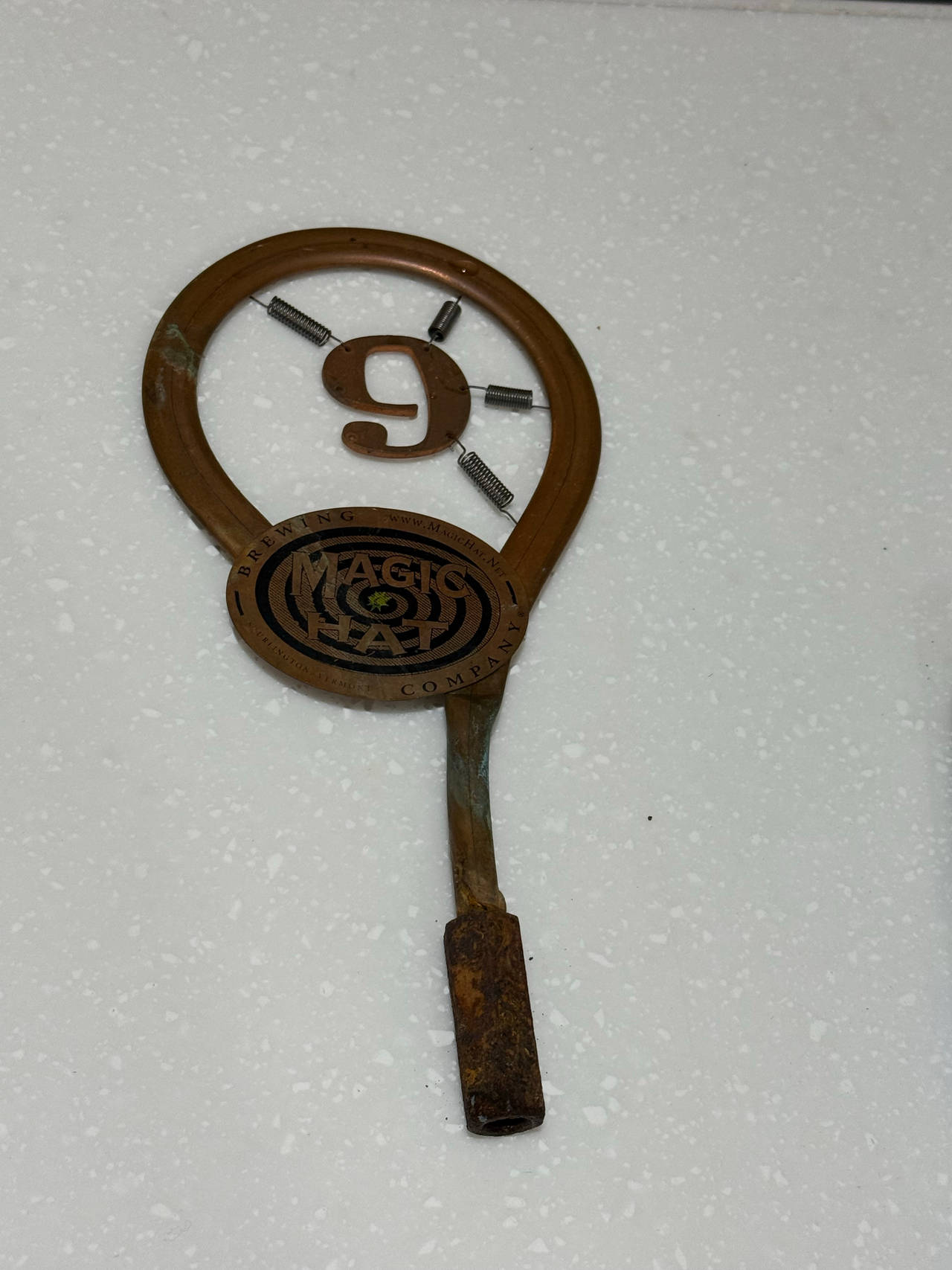 Magic Hat Brewing Company #9 Copper Tap Handle