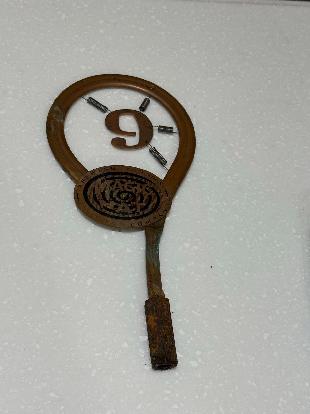 Magic Hat Brewing Company #9 Copper Tap Handle