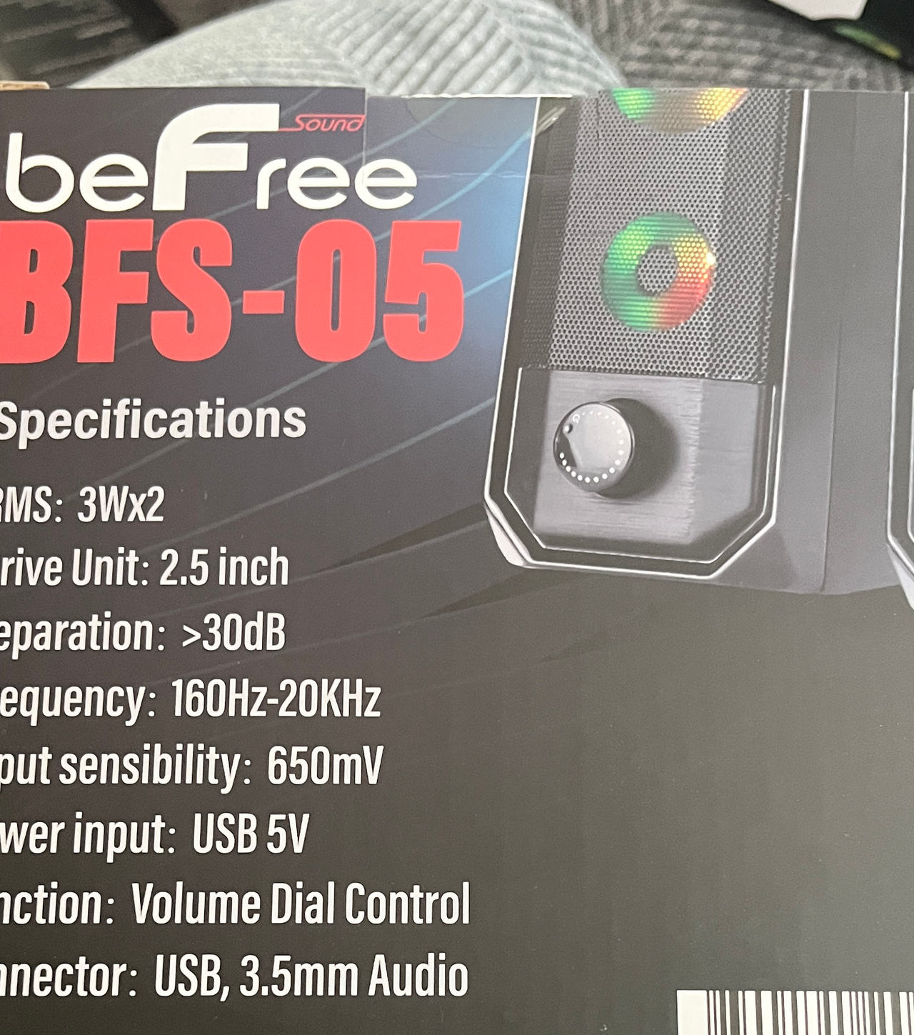 beFree Sound BFS-05 Multimedia LED Gaming Speakers