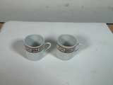 Vintage Floral Porcelain Coffee Mugs Set of 2 - Image 3