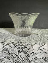 Mikasa Rosella Frosted Rose Crystal Vase - Image 1