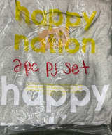 NEW Large Happy Nation 2-Piece PJ Set size 12 girls - Image 1