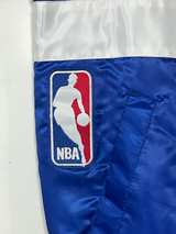 Starter Detroit Pistons Blue Satin Varsity Jacket - Image 4