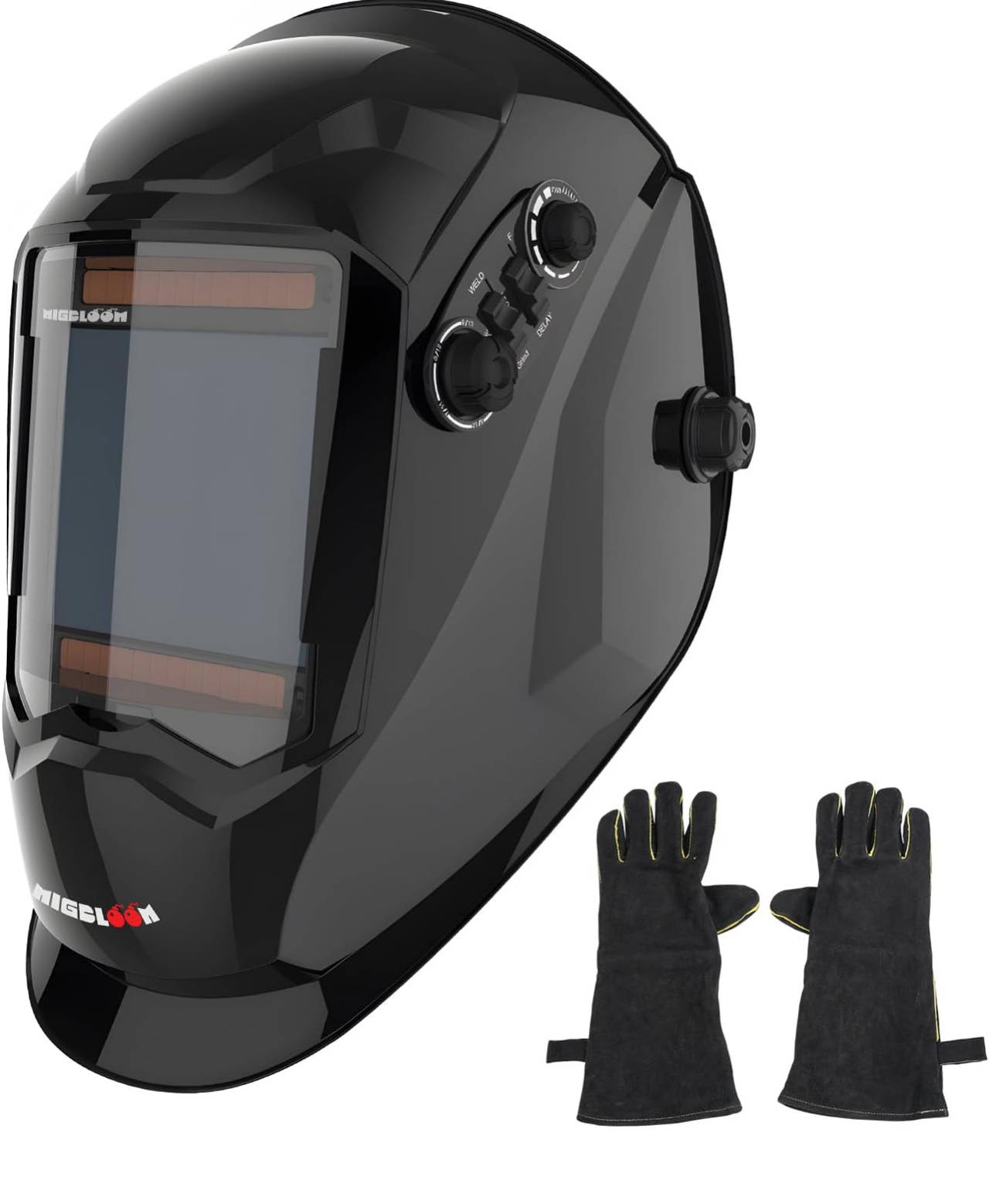 Welding Helmet and Gloves Set