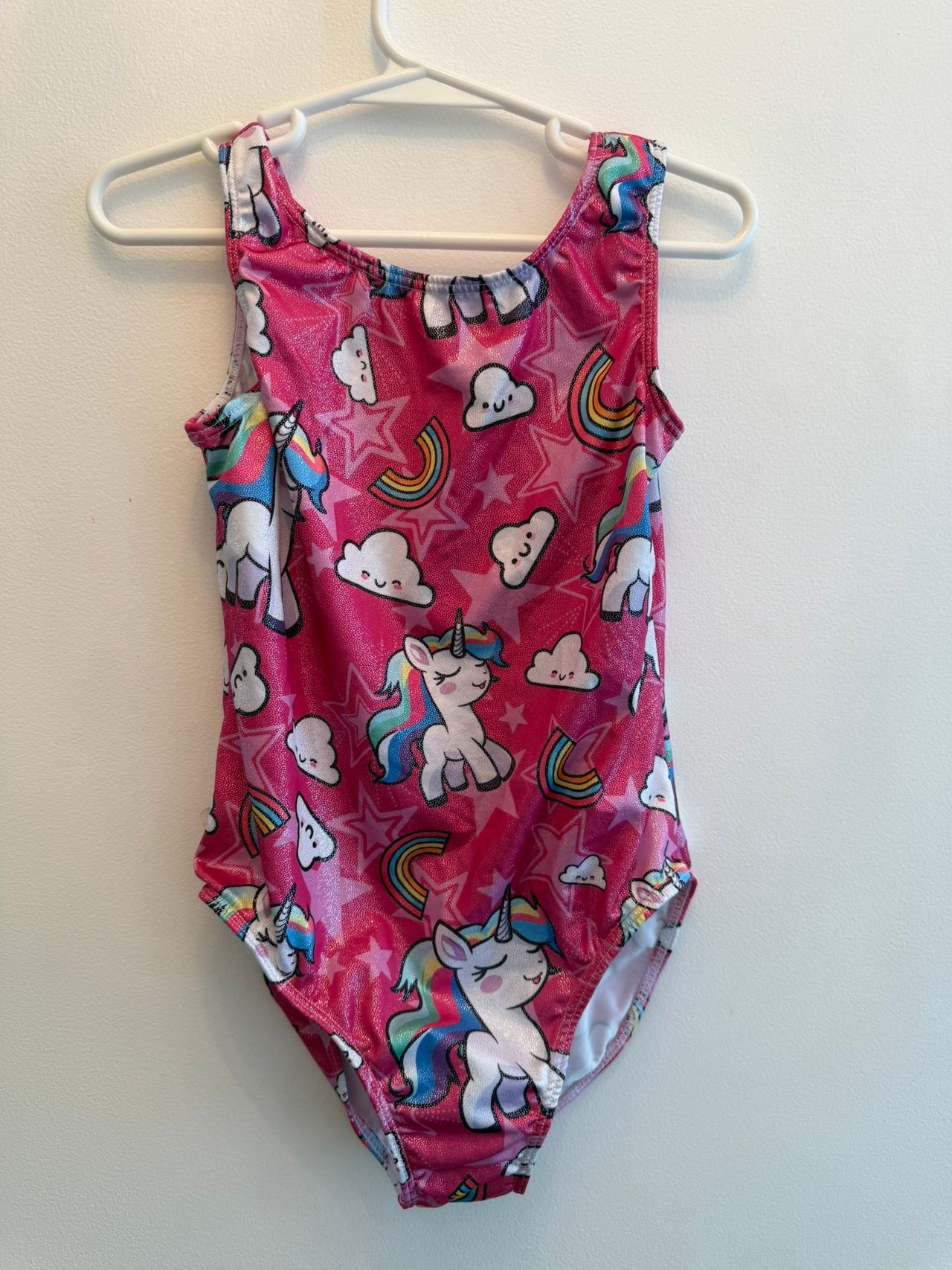 Girls Unicorn Gymnastics Leotard Size 10/11