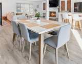 6-Piece Dining Set with Marble Veneer Top - Image 3