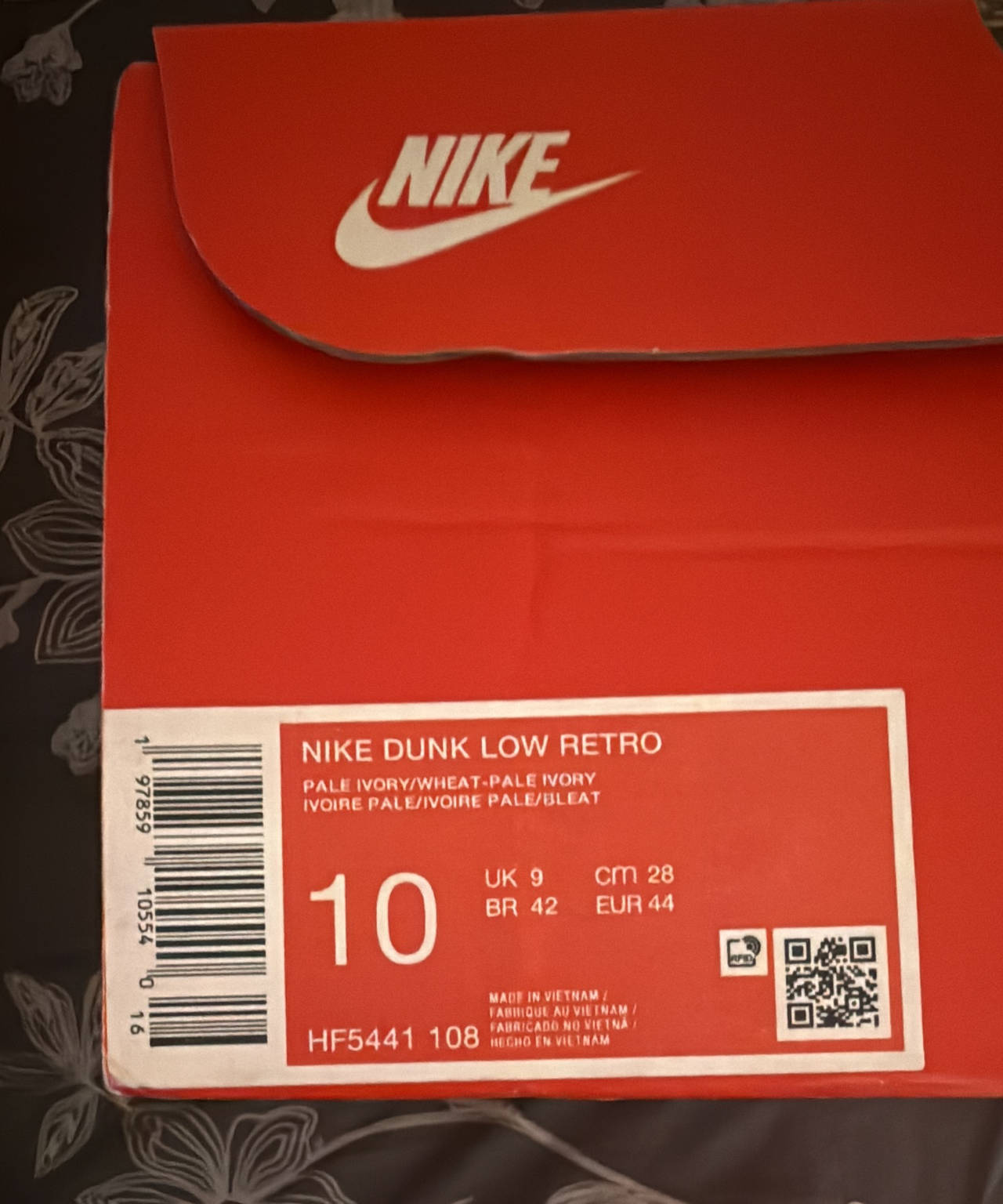 Nike Dunk Low Retro Pale Ivory Wheat