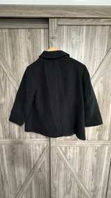 Jessica London Gold Button Black Dress Coat size 12 - Image 3