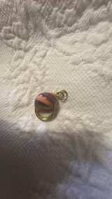 Natural Sea Shell Gold Rim Pendant - Image 4