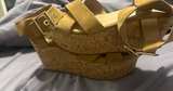 Cork Wedge Platform Sandals - Image 1