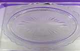 Vintage Jeannette Glass Company Oval Serving Tray - Image 1