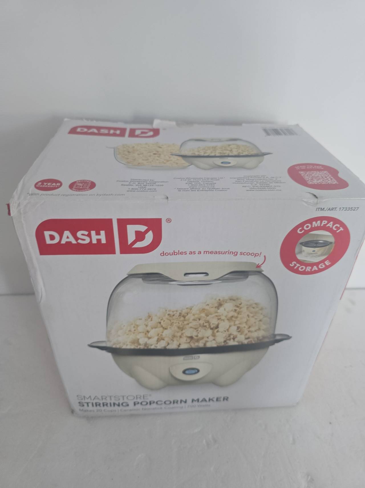 Dash SmartStore Stirring Popcorn Maker