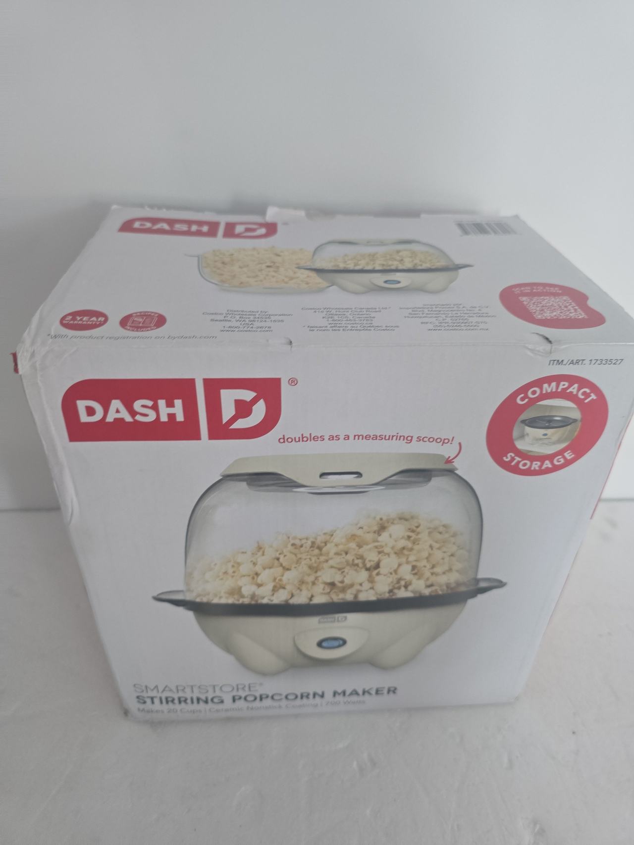 Dash SmartStore Stirring Popcorn Maker