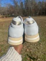 NeroGiardini White Leather Platform Sneakers - Image 6