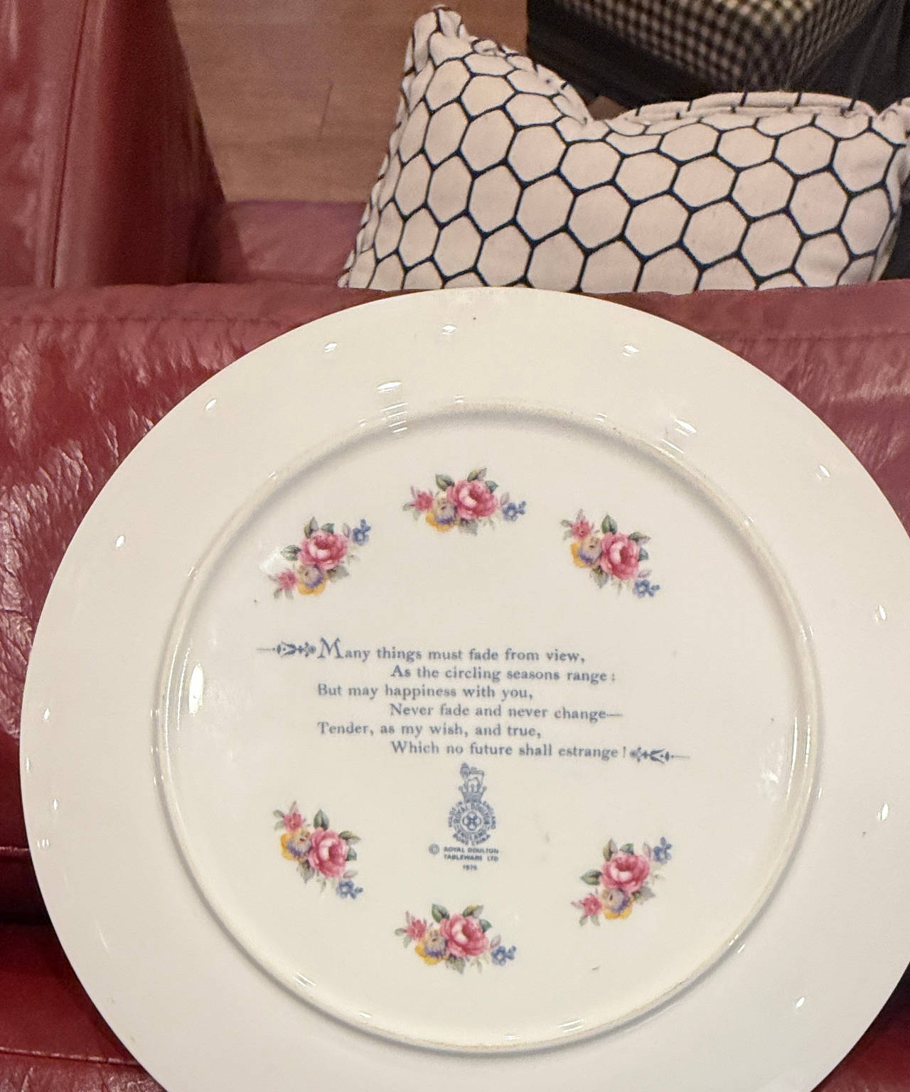 Royal Doulton 1978 Collector Plate with Poem