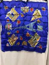 Vintage Paris Landmark Souvenir Scarf - Image 1