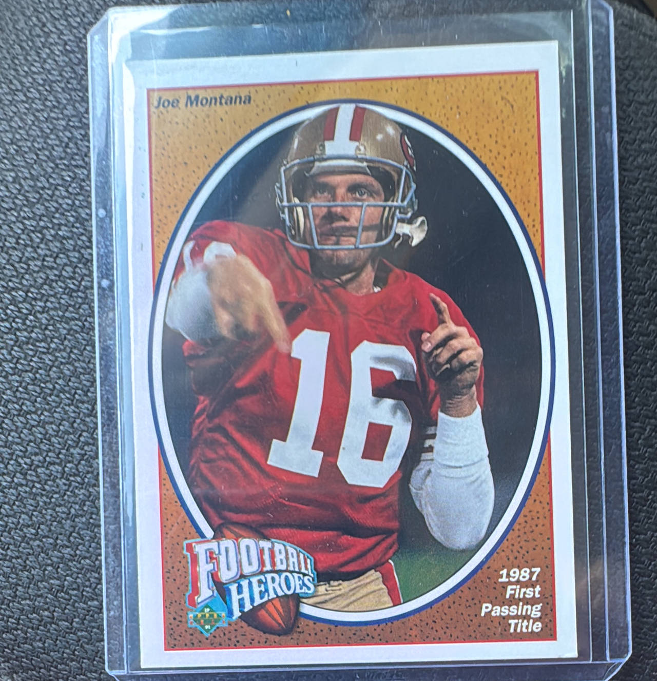 1991 Upper Deck Football Heroes Joe Montana #4