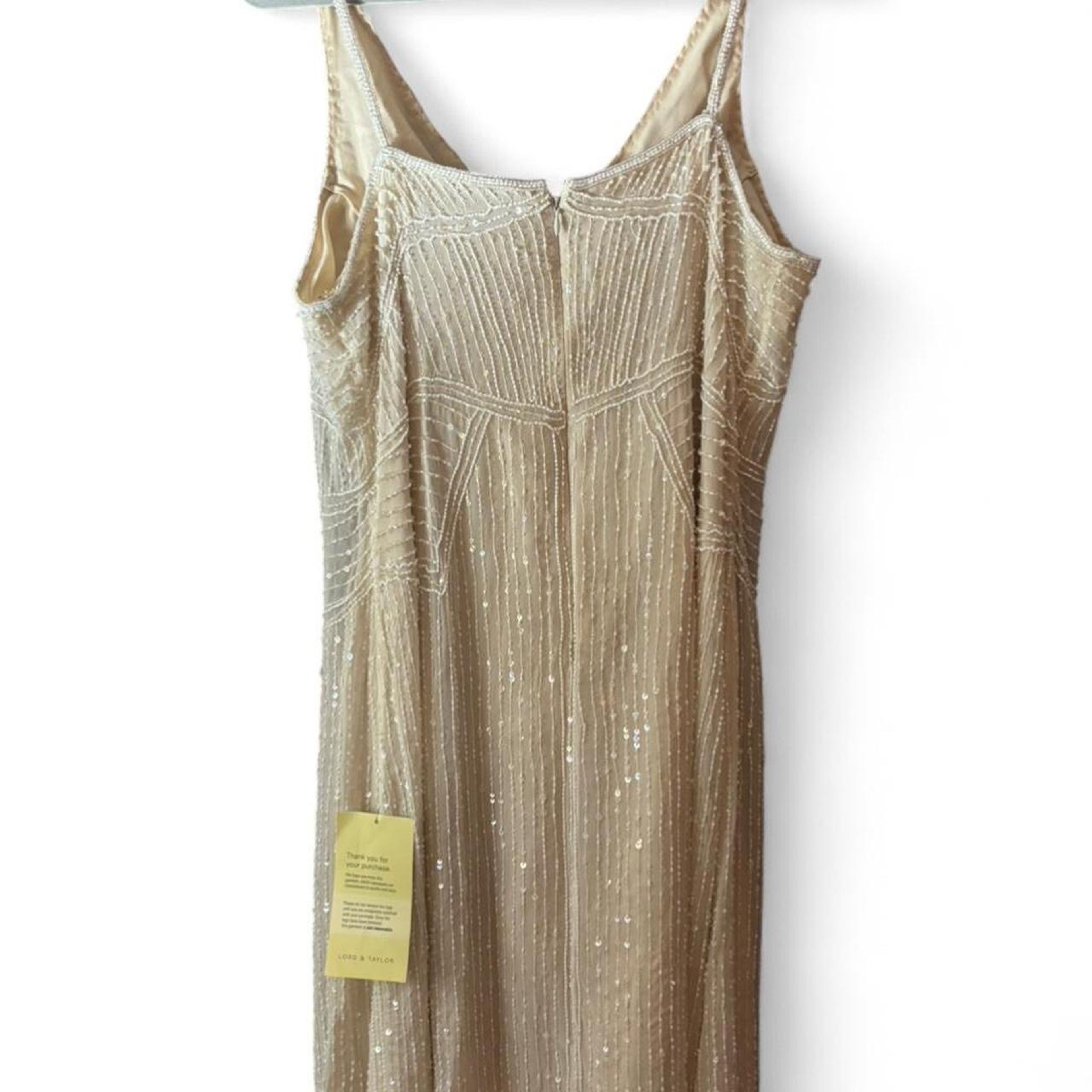 Adrianna Papell Art Deco Beaded Gown - Image 2