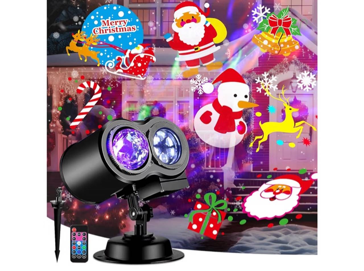 Light Holiday Projector 2025 Upgraded, HD Replaceable Slides for Holidays