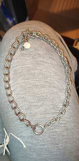 Liz Claiborne Vintage Silver Tone Toggle Necklace - Image 1