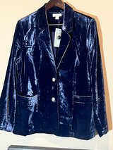 Calvin Klein Velvet Blazer - Image 1