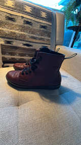 Dr. Martens Leyton Women's Burgundy Boot - Image 3