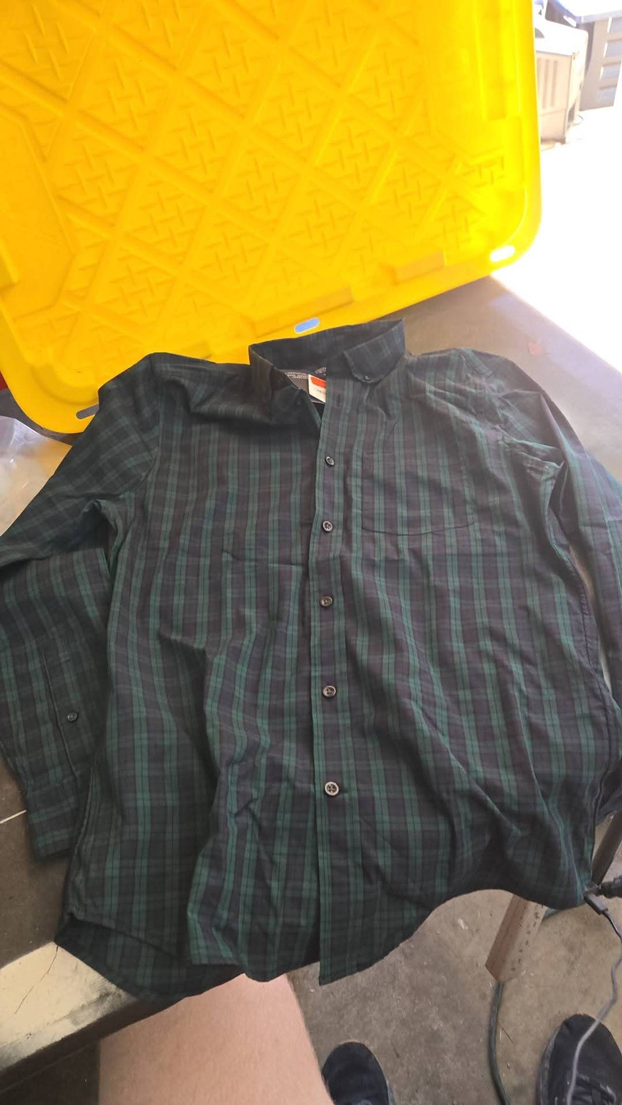 Gap Coolmax Ecomade Slim Fit Plaid Shirt