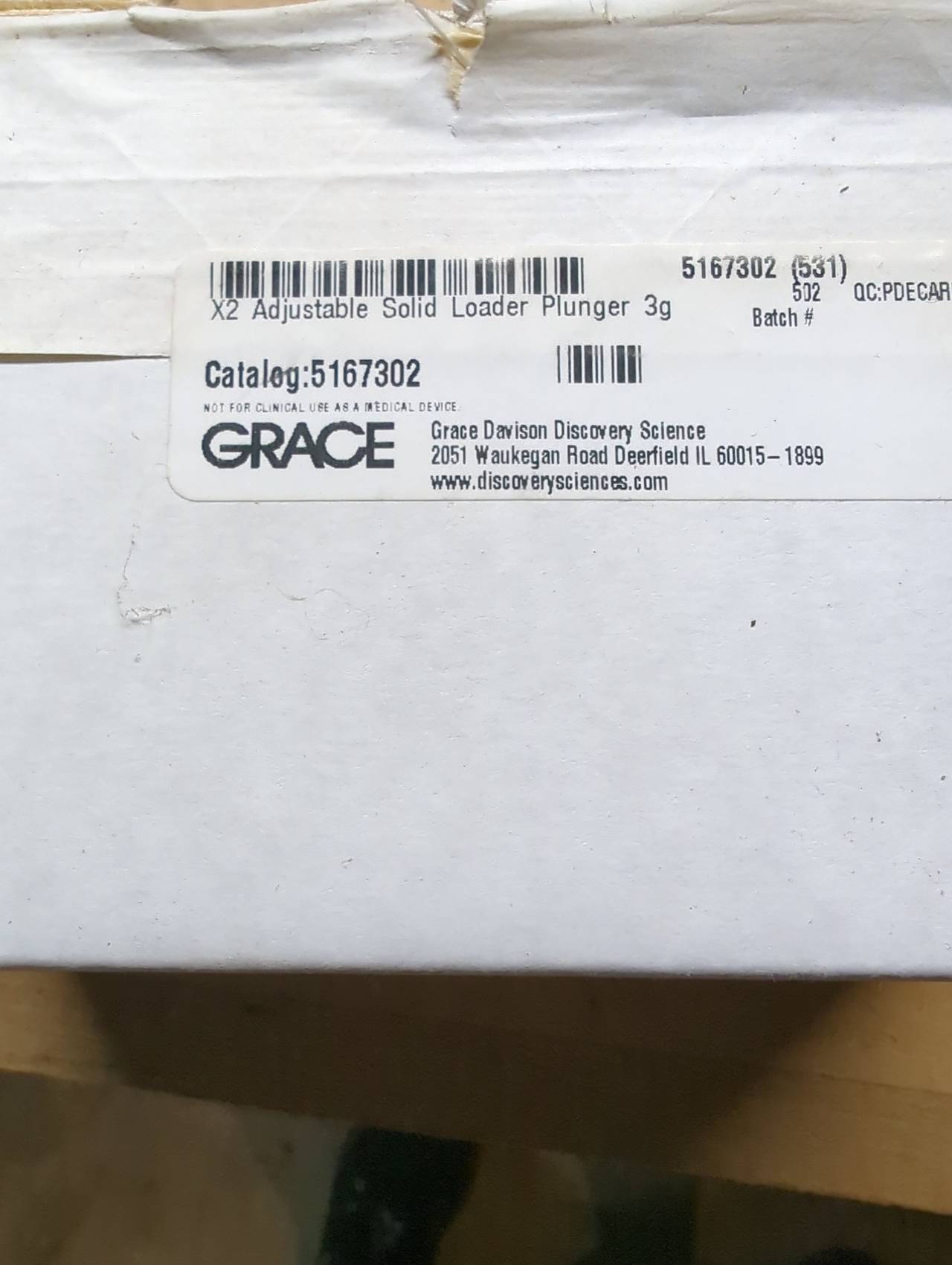 Grace Davison X2 Adjustable Solid Loader Plunger 3g