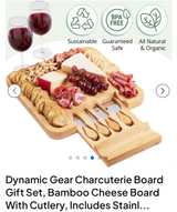 Dynamic Gear Bamboo Charcuterie Board Gift Set - Image 2